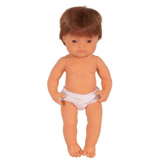 Anatomically Correct 15" Baby Doll, Caucasian Boy, Red Hair {1}