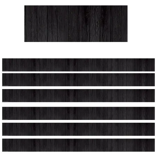 Black Wood Straight Border Trim, 35 Feet, 6 Packs {1}