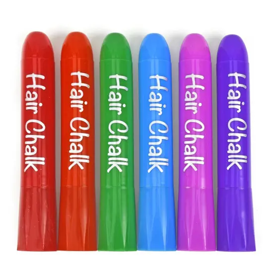 Hair Coloring Chalk, 6 Colors Per Pack, 2 Packs {2}