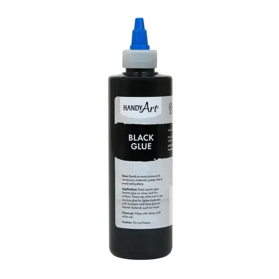 Black Glue, 8 oz., Pack of 6 {2}