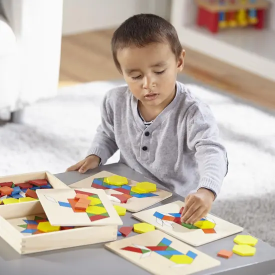 Wooden Pattern Blocks & Boards {4}