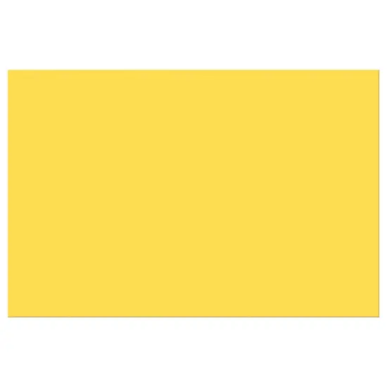 Construction Paper, Yellow, 12" x 18", 50 Sheets Per Pack, 5 Packs {6}
