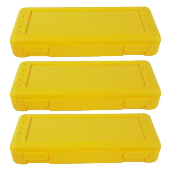 Ruler Box, Yellow, Pack of 3 {1}