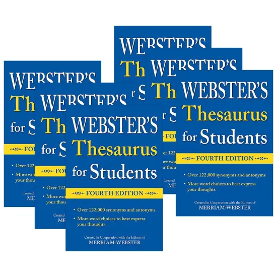 Webster's Thesaurus for Students, Fourth Edition, Pack of 6 {1}