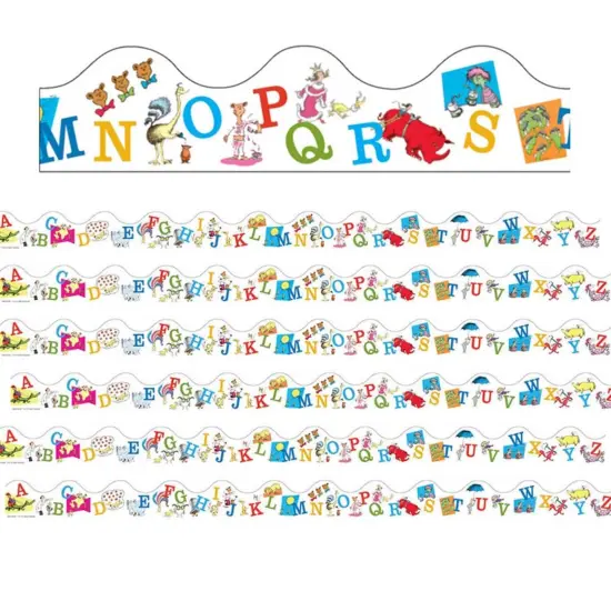 Dr. Seuss&trade; ABC Deco Trim&reg;, 37 Feet Per Pack, 6 Packs {1}