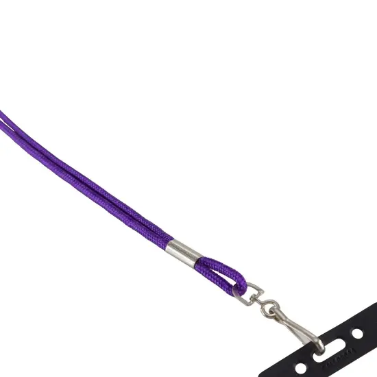 Standard Lanyard Hook Rope Style, Purple, Pack of 24 {3}