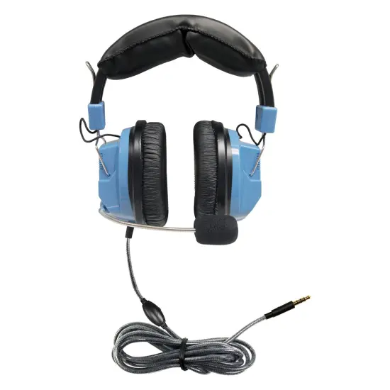 Deluxe Headset with Gooseneck Mic and In-Line Volume Control plus TRRS Plug {1}