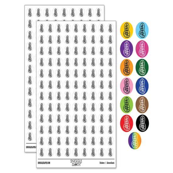Peanut Doodle 200+ 0.50" Round Stickers Dark Blue {1}