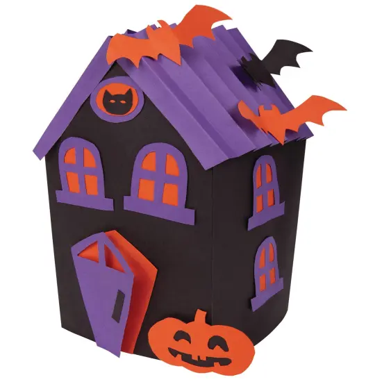 Construction Paper Halloween, Black, Orange, Purple, 9" x 12", 150 Sheets Per Pack, 3 Packs {3}