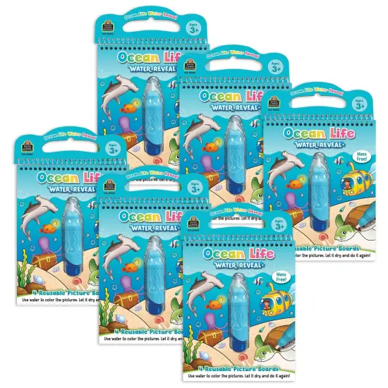 Ocean Life Water Reveal Book, 6 Sets {1}