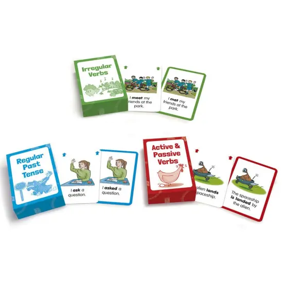 Verb Flashcards, 3 Sets Per Pack, 3 Packs {5}