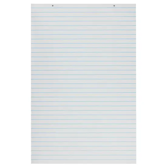 Primary Chart Pad, White, 1" Ruled Short Way, 24" x 36", 100 Sheets {1}