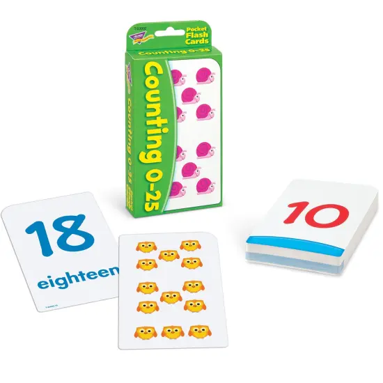 Counting 0-25 Pocket Flash Cards, 6 Packs {4}