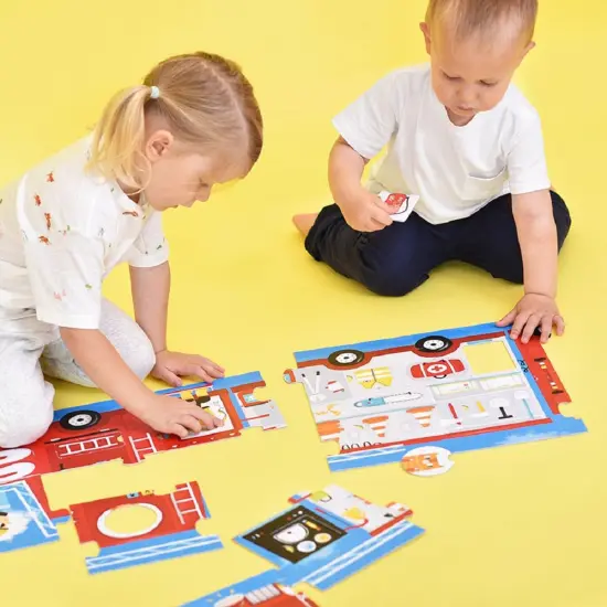 Make-a-Match Puzzle Fire Truck {3}