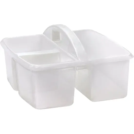 Plastic Storage Caddy, Clear, Pack of 6 {2}