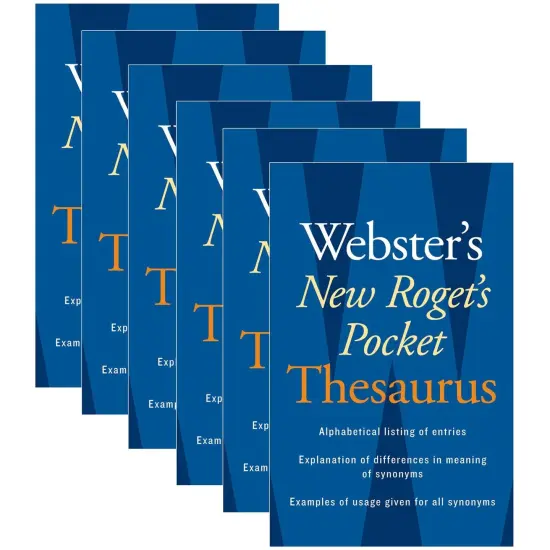 Webster's New Roget's Pocket Thesaurus, Pack of 6 {1}
