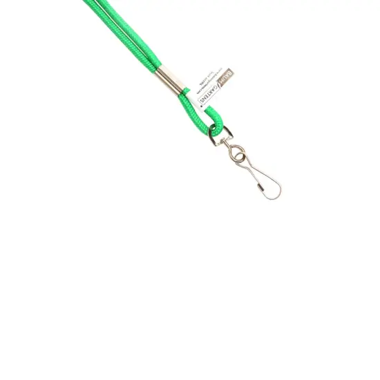Standard Lanyard Hook Rope Style, Green, Pack of 24 {3}