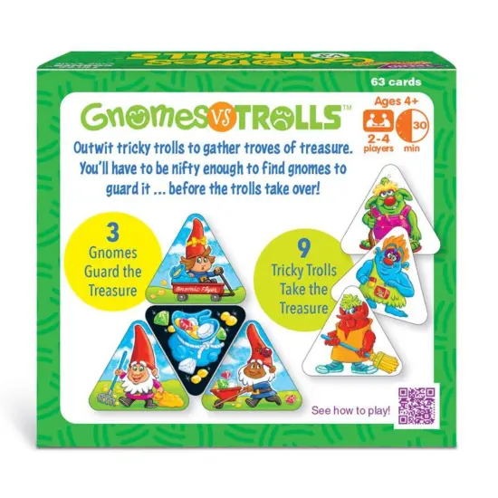 GNOMES vs TROLLS&trade; Three Corner&trade; Card Game, Pack of 3 {3}