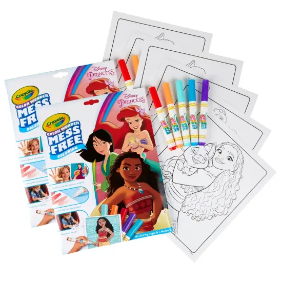 Color Wonder Mess Free Coloring Pad & Markers, Princess, 2 Sets {1}