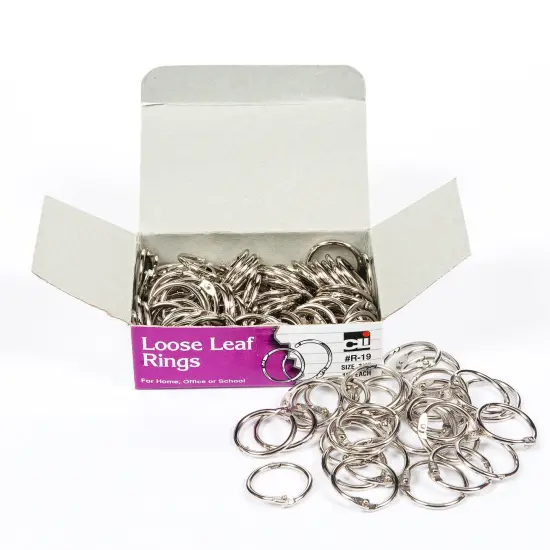 Loose Leaf Rings, 3/4", 100 Per Box, 2 Boxes {2}