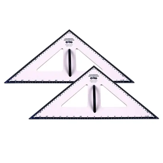 Dry Erase Magnetic Triangle - 45/45/90 Degrees, Pack of 2 {1}