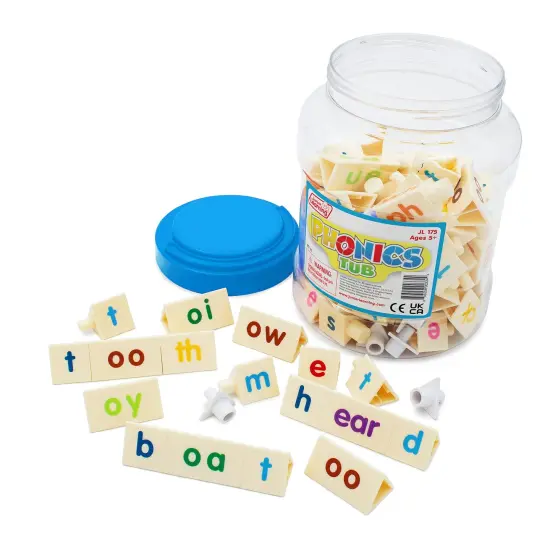 Phonics Tri-Blocks Tub, 90 Pieces {1}