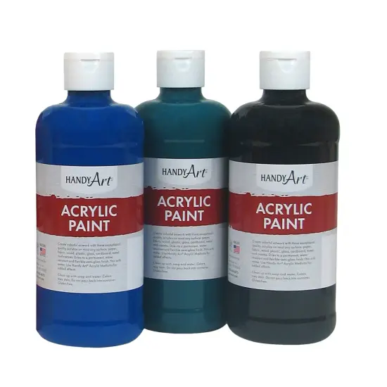 Acrylic Paint, Assorted Colors, 16 oz, Set of 6 {2}