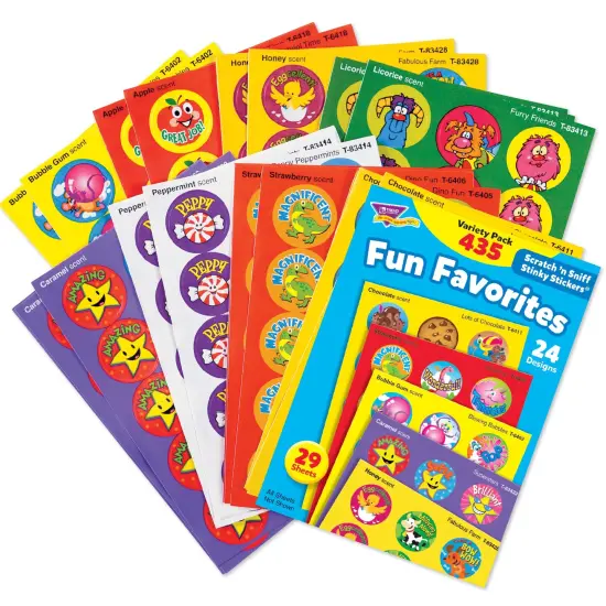 Fun Favorites Stinky Stickers&reg; Variety Pack, 435 Per Pack, 2 Packs {2}