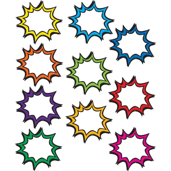 Superhero Burst Accents, 30 Per Pack, 3 Packs {1}