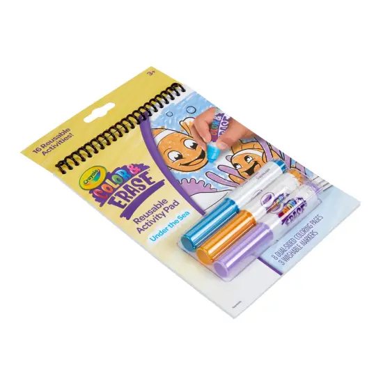 Color & Erase Reusable Activity Pad, Under The Sea, Pack of 3 {6}