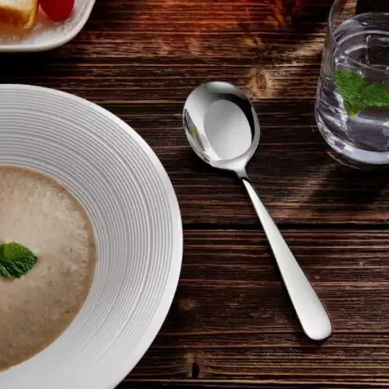 6- Pack Round Soup Spoons {4}