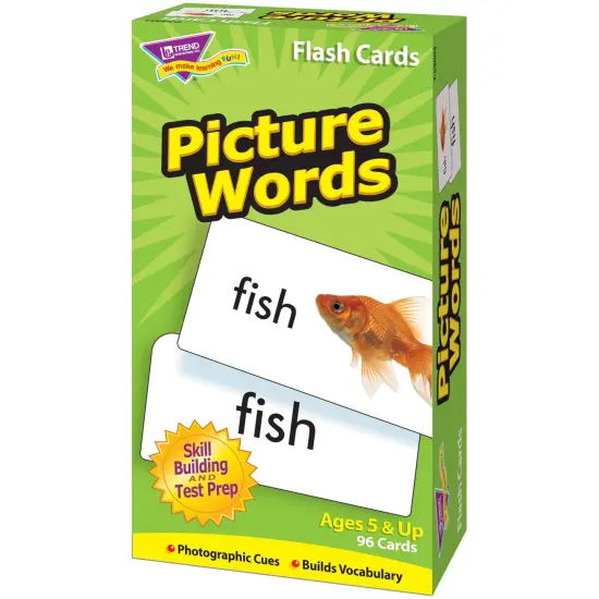 Picture Words Skill Drill Flash Cards, 3 Packs {3}