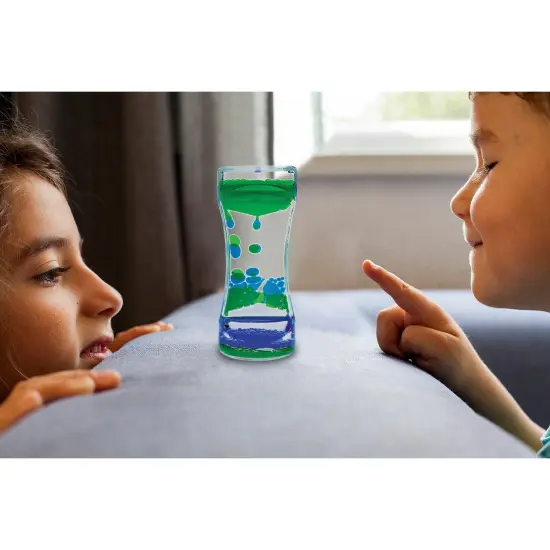 Liquid Motion Bubbler, Green & Blue, Pack of 6 {6}