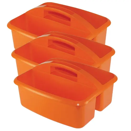 Large Utility Caddy, Orange, Pack of 3 {1}