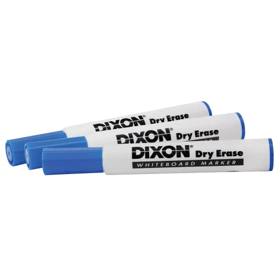 Dry Erase Markers Wedge Tip, Blue, Pack of 12 {3}