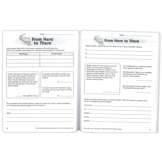 Critical and Creative Thinking Activities Book, Grade 6+ {3}