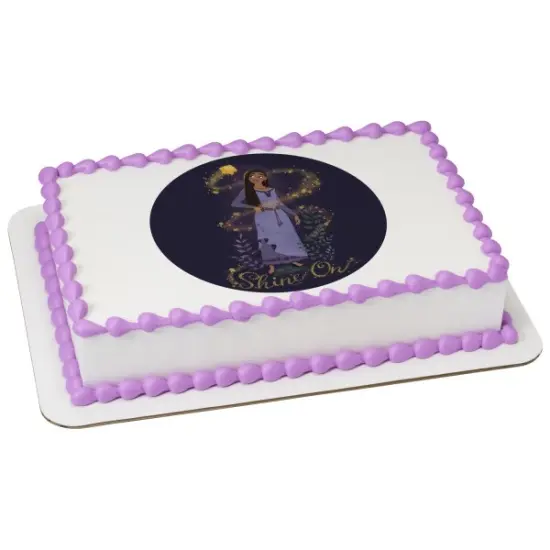 Disney's Wish Shine On Edible Cake Topper Image - 7.5" Round {2}