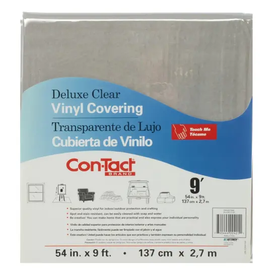 Clear Vinyl Covering, Deluxe, 54" x 9' {1}