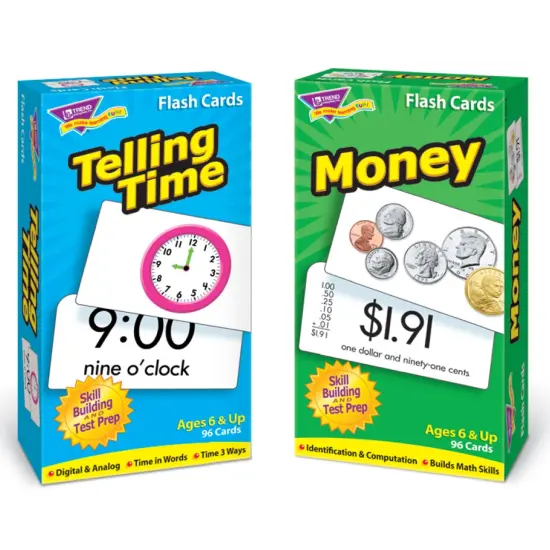Time and Money Skill Drill Flash Cards Assortment {1}