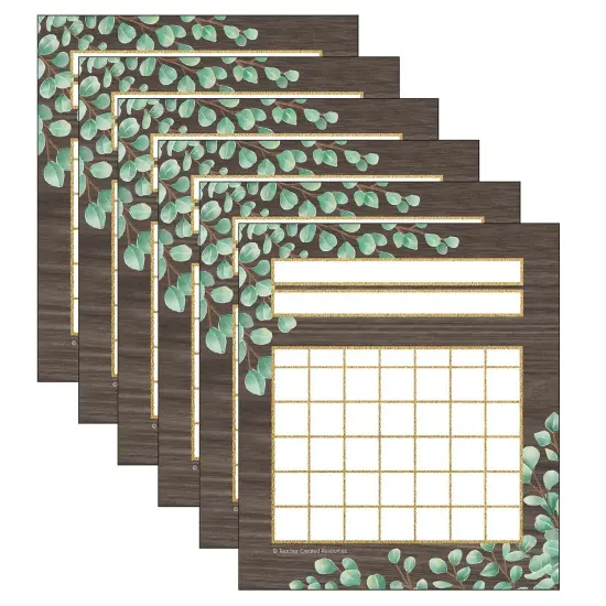 Eucalyptus Incentive Charts, 5-1/4" x 6", 36 Per Pack, 6 Packs {1}