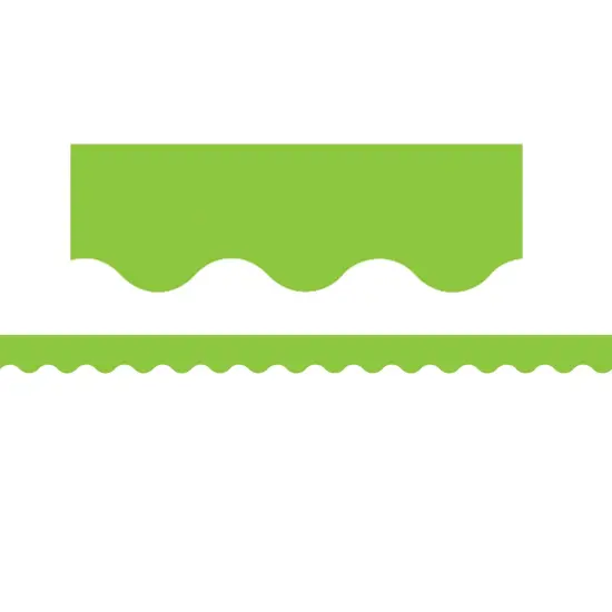 Lime Scalloped Border Trim, 35 Feet Per Pack, 6 Packs {1}