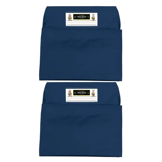 Seat Sack, Large, 17 inch, Chair Pocket, Blue, Pack of 2 {1}