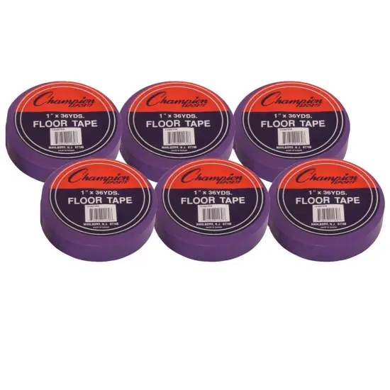 Floor Marking Tape, 1" x 36 yd, Purple, 6 Rolls {1}