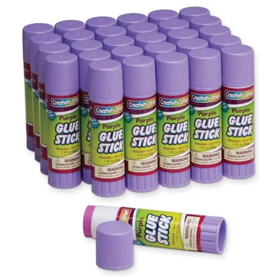Glue Sticks, Purple, 1.41 oz., 30 Count {1}