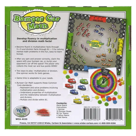 Bumper Car Math - Multiplication & Division {2}