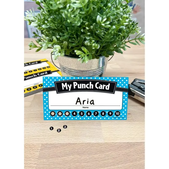 Polka Dots Punch Cards, 60 Per Pack, 6 Packs {3}