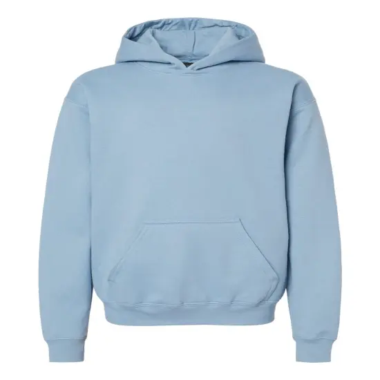 Gildan&reg; Softstyle Youth Midweight Hooded Sweatshirt Stone blue {1}