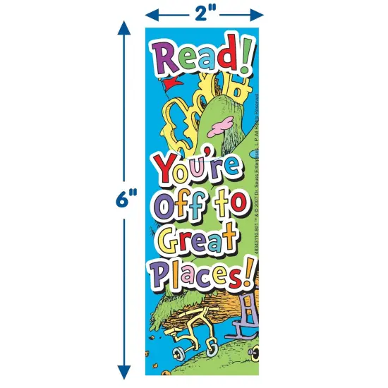 Dr. Seuss&trade; Oh, The Places... Bookmarks, 36 Per Pack, 6 Packs {3}
