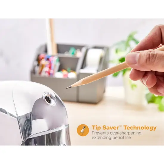 QuietSharp Executive Electric Pencil Sharpener Chrome {5}