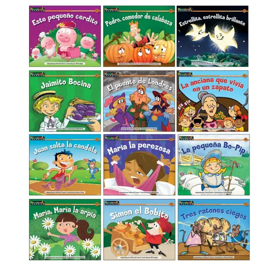 Rising Readers Leveled Books: Nursery Rhyme Tales Set 2, Spanish {1}